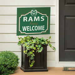 Colorado State University Coroplast Yard Sign, "Fans Welcome"