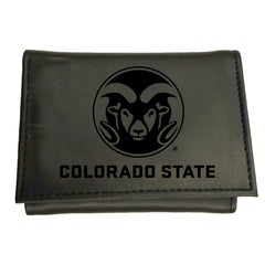 Colorado State University, Tri-Fold Wallet, Black