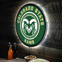 LED Wall Decor, Round, Colorado State University