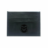 Slim Card Holder with RFID Blocking, Colorado State University, Black