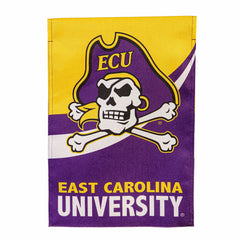 East Carolina University Burlap Flag GDN Size