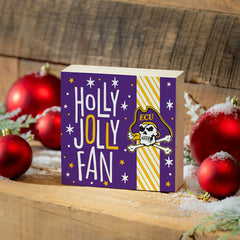 East Carolina University Block, Holiday, 6x6