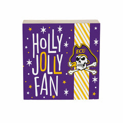 East Carolina University Block, Holiday, 6x6