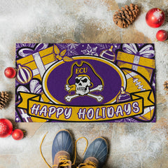 East Carolina University Holiday PVC Mat, 28"x16"