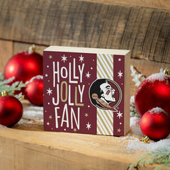 Florida State University Block, Holiday, 6x6