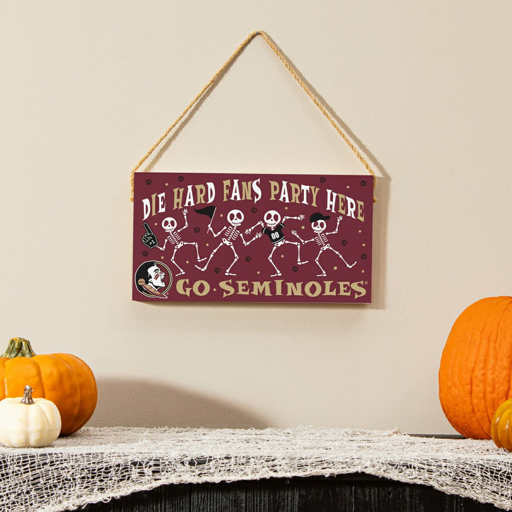 Florida State University Halloween Wood Wall Sign, 6x11