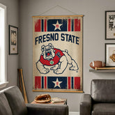 Fresno State, Canvas Wall Tapestry, Large, 54x36