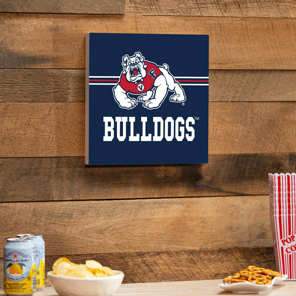 Fresno State Wood Wall Sign, 12x12