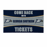 28" x 16" PVC Trapper Mat, Come Back with Tickets, Georgia Southern Un