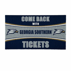 28" x 16" PVC Trapper Mat, Come Back with Tickets, Georgia Southern Un