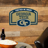 Georgia Tech USA Embossed Steel Wall Sign, 11" x 17"