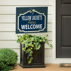 Georgia Tech Coroplast Yard Sign, "Fans Welcome"