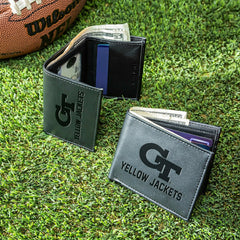 Georgia Tech, Bi-Fold and Tri-Fold Wallet Gift Set, Black