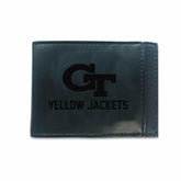 Front Pocket Wallet w/ RFID Blocking, Georgia Tech, Black