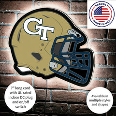 LED Wall Decor, Helmet, Georgia Tech