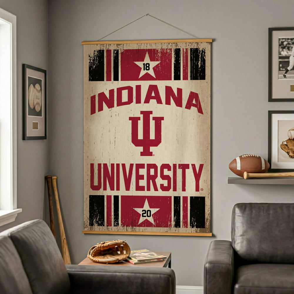 Indiana University, Canvas Wall Tapestry, Large, 54x36