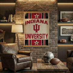 Indiana University, Canvas Wall Tapestry, Large, 54x36