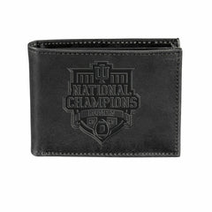 Indiana University, Div 1 Champs, Wallet, Bi-fold, Black