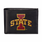 Iowa State University Black Bi-Fold Embroidered Wallet w/ RFID Blockin