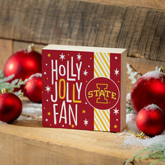 Iowa State University Block, Holiday, 6x6
