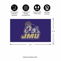 Full Color PVC Mat, 16" x 28", James Madison University