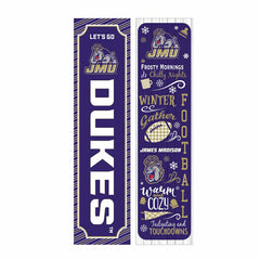 46" Double Sided Leaner, James Madison University, Winter Seasonal