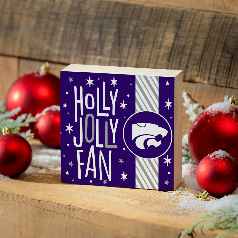 Kansas State University Block, Holiday, 6x6
