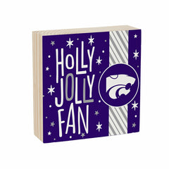 Kansas State University Block, Holiday, 6x6