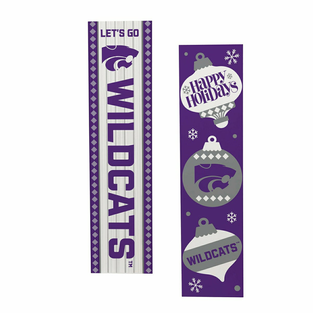 Kansas State University 47" Double Sided Leaner, Christmas