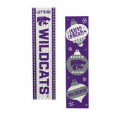 Kansas State University 47" Double Sided Leaner, Christmas