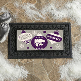 Kansas State University,University of Kansas Holiday Flocked Coir Sass