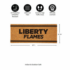 Liberty University Extra Large One Color Coir Mat, 60"x24"