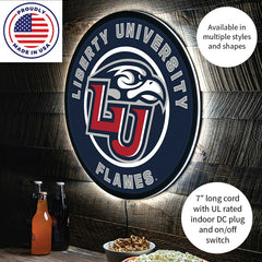 LED Wall Decor, Round, Liberty University