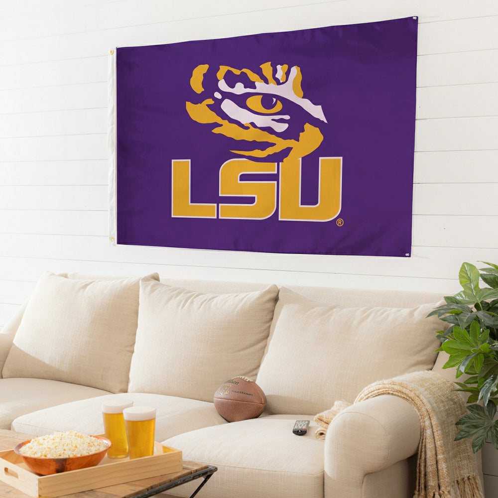 Louisiana State University Single Sided Estate Flag with 2 Grommets, 3