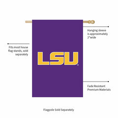 Louisiana State University Applique House Flag