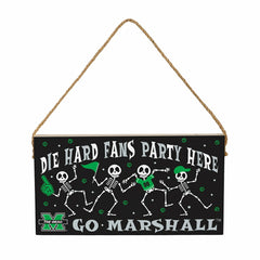 Marshall University Halloween Wood Wall Sign, 6x11
