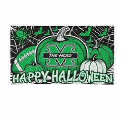 Marshall University Halloween PVC Mat, 28"x16"