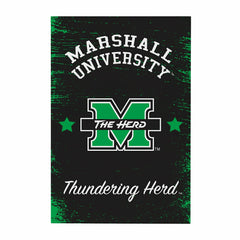 Marshall University Wood Wall Sign, 16x24