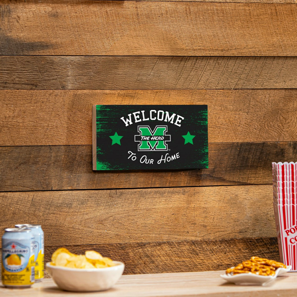 Marshall University Wood Wall Sign, 6x11