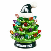 4" Mini LED Tabletop Christmas Tree, Set of 2, Michigan State Universi
