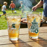 Michigan State University 16oz Glass pint, Set of 2
