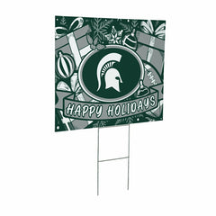 Michigan State University Yard Sign, Holiday