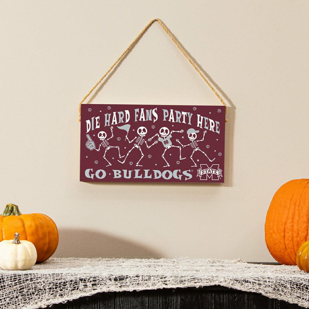 Mississippi State University Halloween Wood Wall Sign, 6x11
