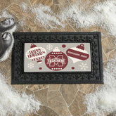 Mississippi State University Holiday Flocked Coir Sassafras Switch Mat