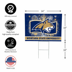 Montana State University Yard Sign, Patriotic