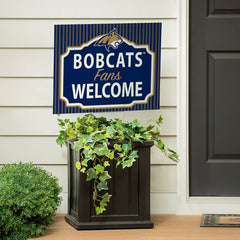 Montana State University Coroplast Yard Sign, "Fans Welcome"