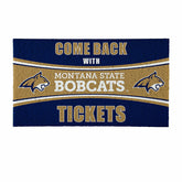 28" x 16" PVC Trapper Mat, Come Back with Tickets, Montana State Unive