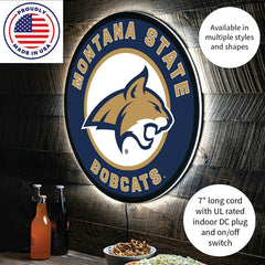 LED Wall Decor, Round, Montana State University