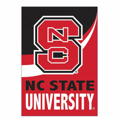 North Carolina State University Burlap Flag House Size
