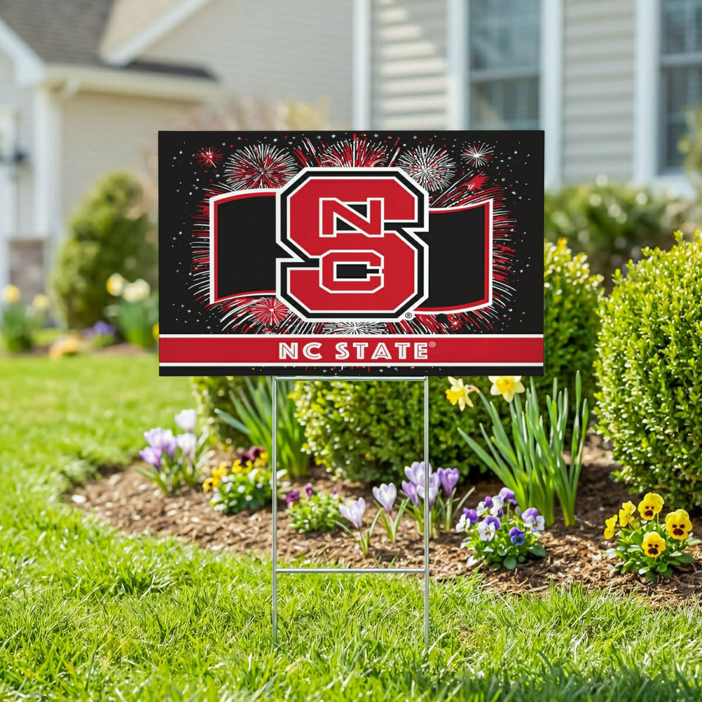 North Carolina State University Yard Sign, Patriotic